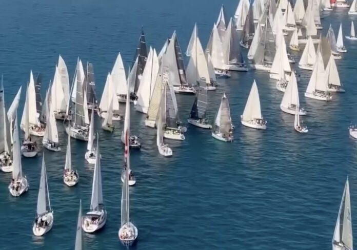Imbarcazioni della Barcolana 2026 nel Golfo di Trieste
